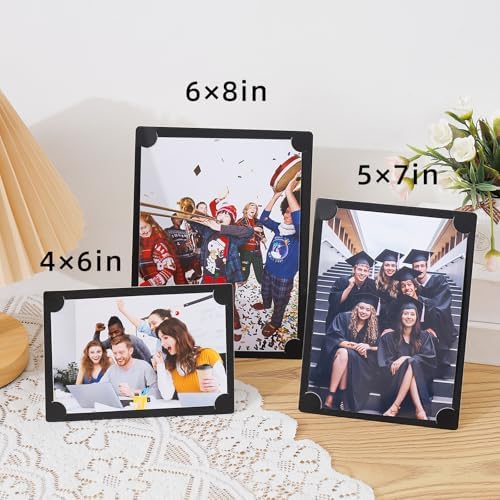 Black Paper Frames 5x7 Set of 10 Cardboard Photo Frame with Easel DIY Crafts