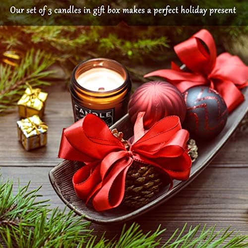 Candle Theory 3-Piece Scented Candle Set for Man Cave Decor