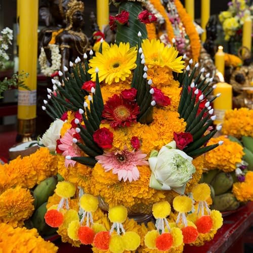 15 Pack Marigold Tuberose Tassels Halloween Decorations