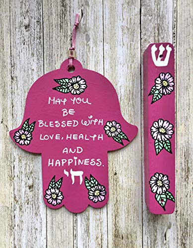 Lea Joelle Handmade Hamsa and Mezuzah Set