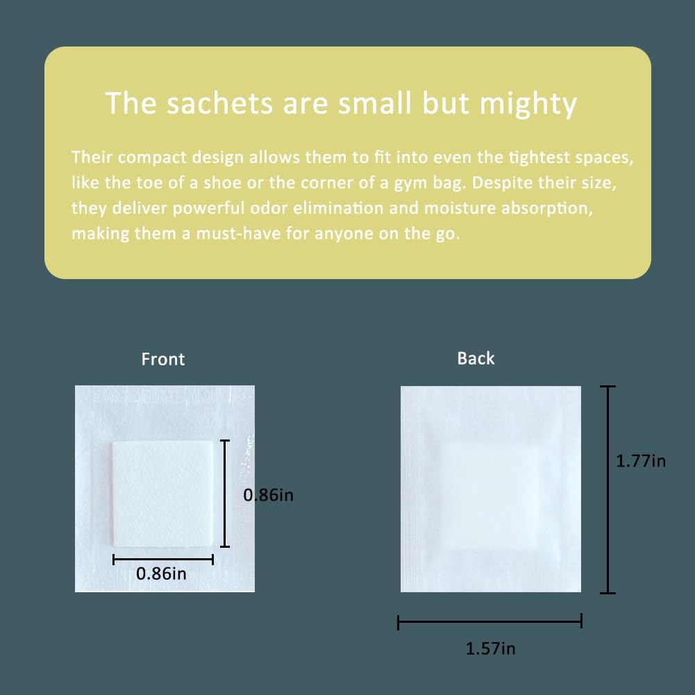 100 Packs Small Scented Sachets for Shoes and Bags
