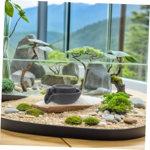 PRETYZOOM Modern Indoor Tabletop Water Fountain Decor