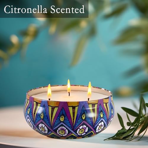 HOSVOT Citronella Candles 4 Pack 56oz Total