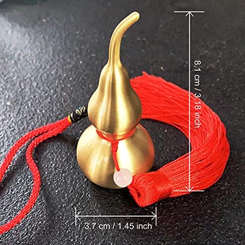 PAKUNDAS Brass Wu Lou Gourd Hanging Decoration with Tassel