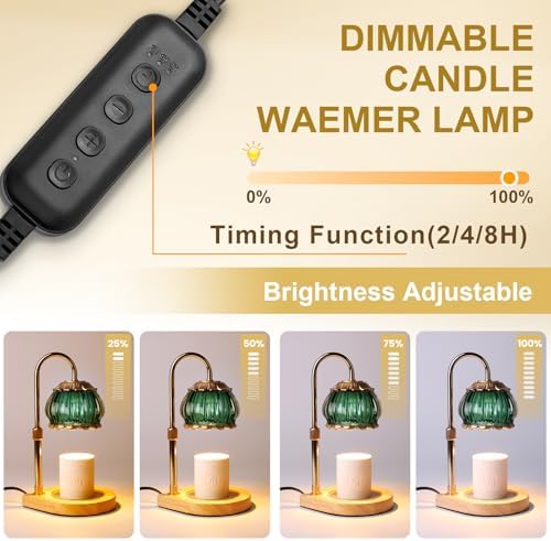 Gr8Gardens Candle Warmer Lamp with Timer and Adjustable Height