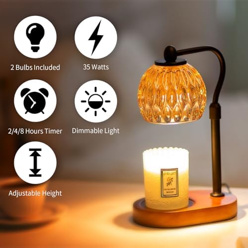 Romadedi Candle Warmer Lamp with Timer