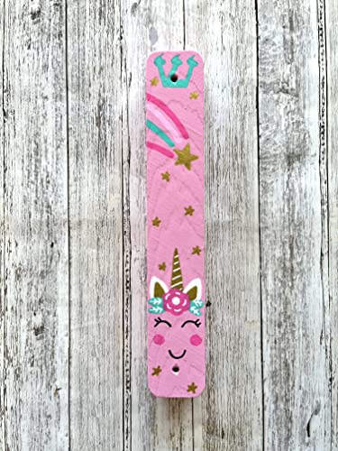 Unicorn Mezuzah Scroll Case for Kids