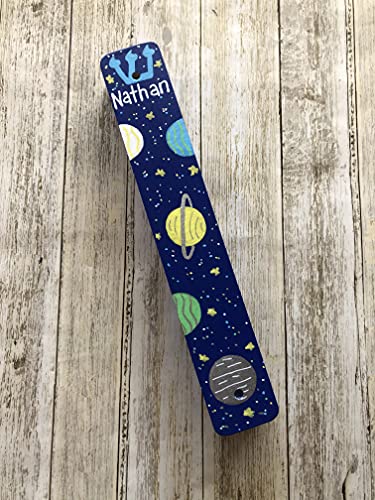 Lea Joelle Handmade Space Mezuzah for Boys Room