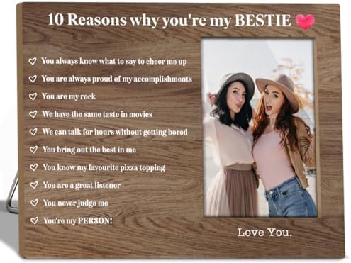 Best Friend Wooden Picture Frame - 4x6 Wall Display