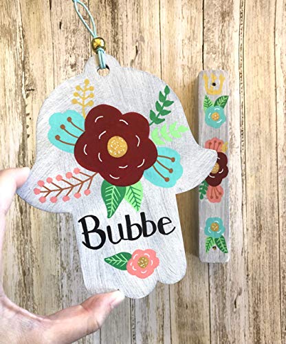 Lea Joelle Hamsa Mezuzah Set for Family
