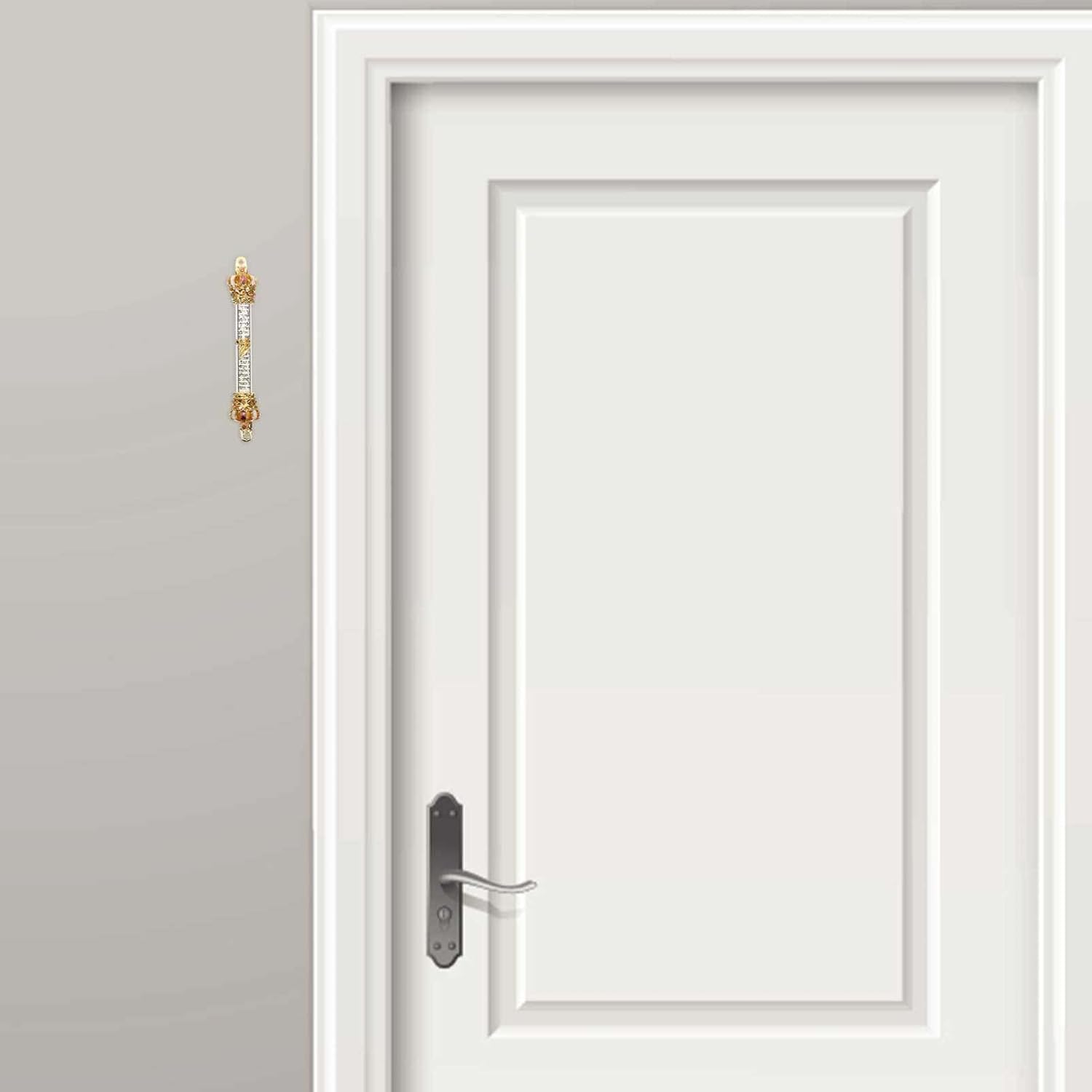 Luxshiny Retro Metal Mezuzah Door Decor
