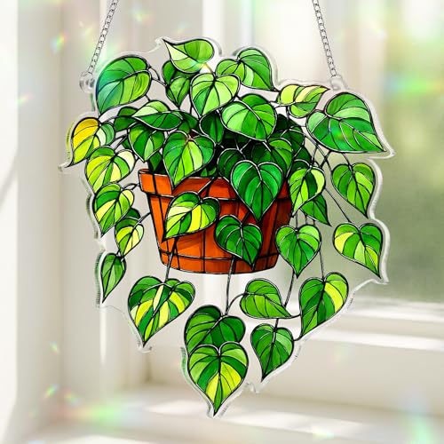 Sensemory Book Stained Glass Window Hanging Acrylic Ornament