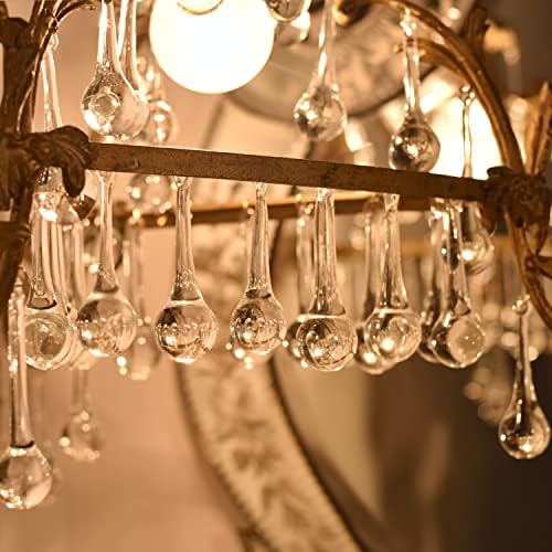 IndianShelf Clear Teardrop Crystal Ornaments 3 20 Piece