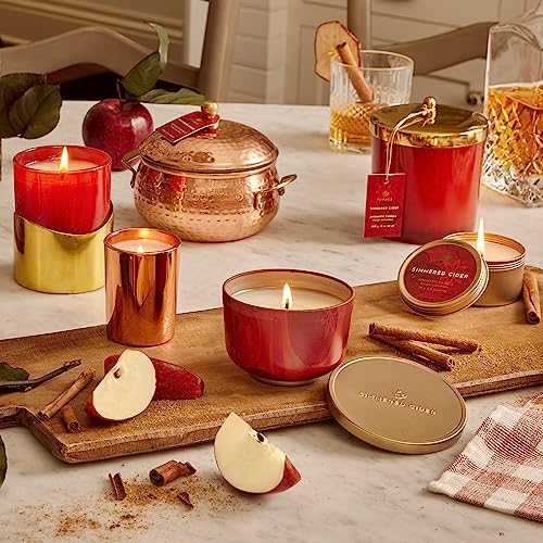 Thymes Simmered Cider Candle Tin with Lid 65 oz