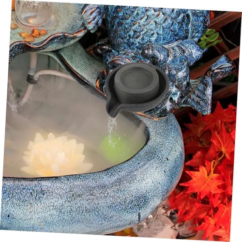 Artibetter Decorative Tabletop Fountain with Rotating Millstone and Flowing Spout