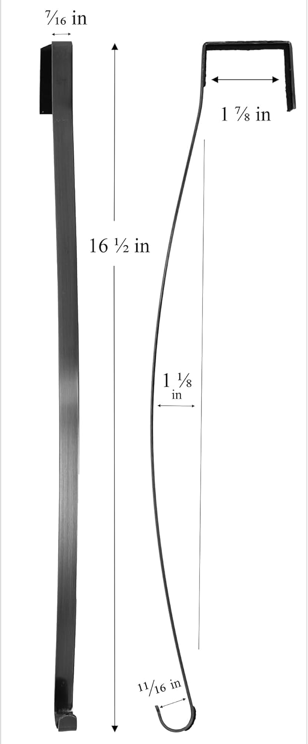 Haute Decor HighProfile Curved Wreath Hanger - Brushed Nickel