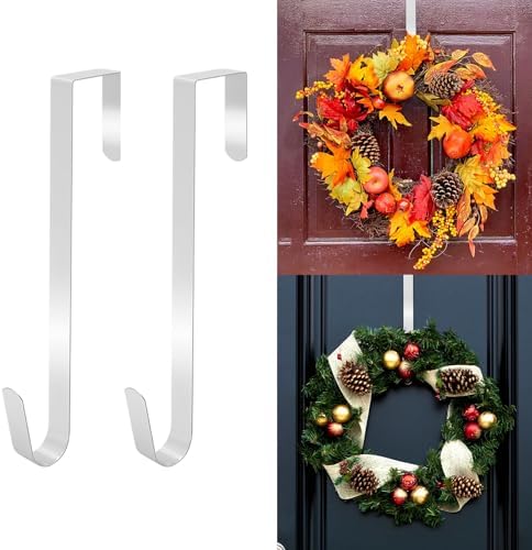 2 PCS Ultra Thin Wreath Hanger for Front Door