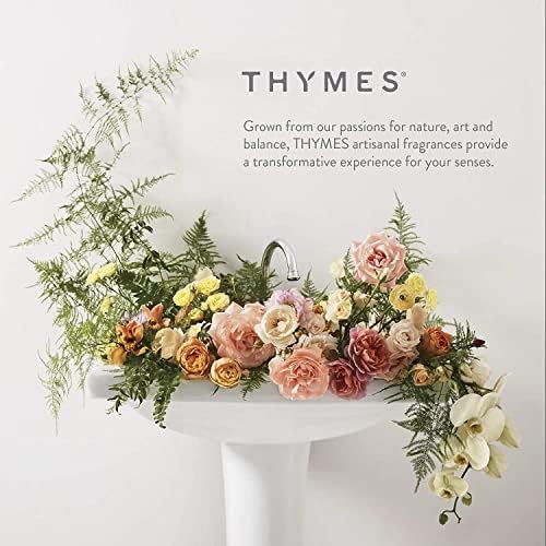 Thymes 8 oz Linen Candle in Matte White Jar