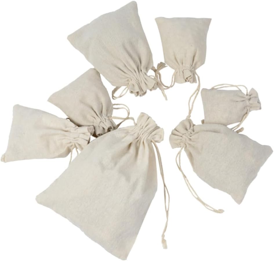 SAFIGLE 4pcs Reusable Travel Toiletry Bag Drawstring Sachets