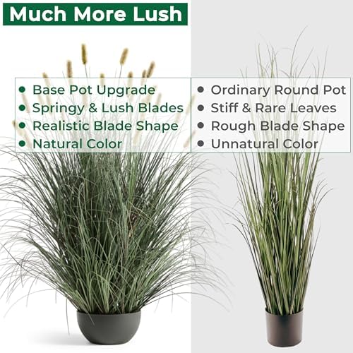 FloraFairy 4ft Onion Grass Artificial Plant
