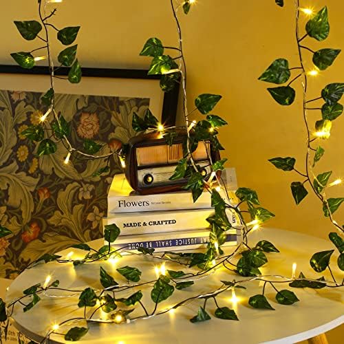 Unittype 15 Pcs LED Ivy Curtain String Light for Bedroom Decor 1