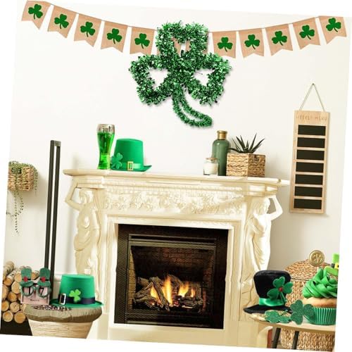 2PCS Shamrock Wreath Frame for St Patricks Day Decor