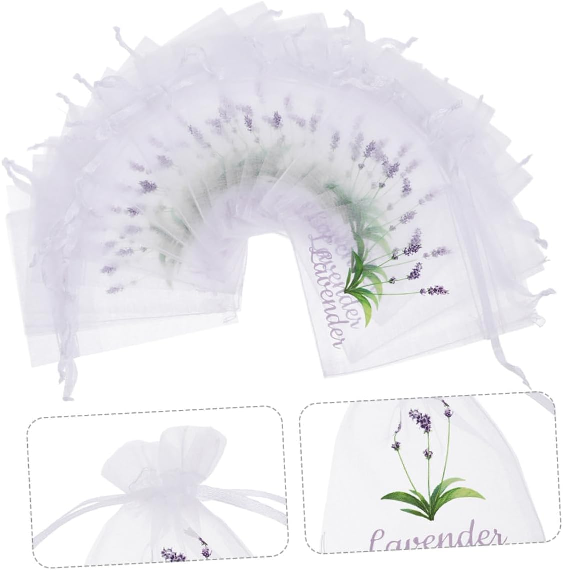50pcs Empty Sachet Bags for Dried Lavender Storage