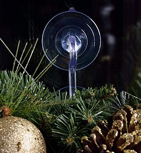 Christmas Wreath Holders Suction Cup Hooks for Glass Windows and Doors