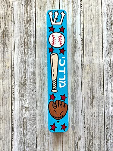 Handmade Baseball Mezuzah Decor for Kids