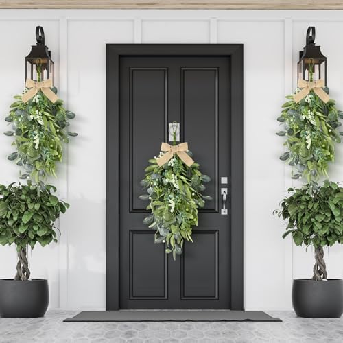 Eucalyptus Wreath Front Door 4 Pack Farmhouse Decor