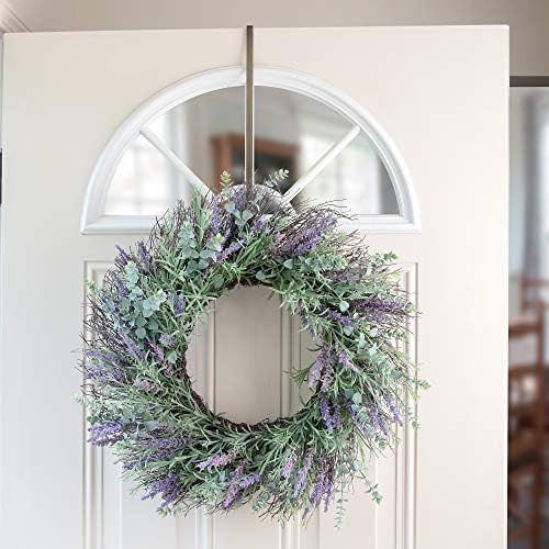 Haute Decor HighProfile Curved Wreath Hanger - Brushed Nickel