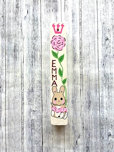 Lea Joelle Bunny Rose Mezuzah Kids Room Decor