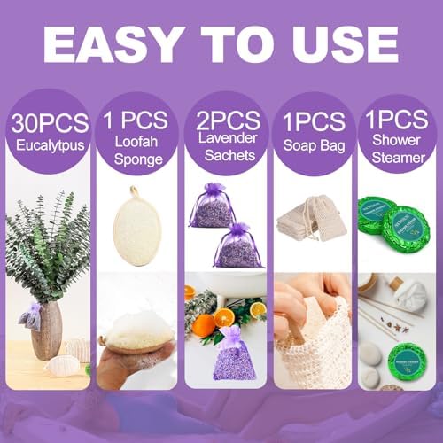 35 Pcs Dried Eucalyptus Lavender Sachets Set