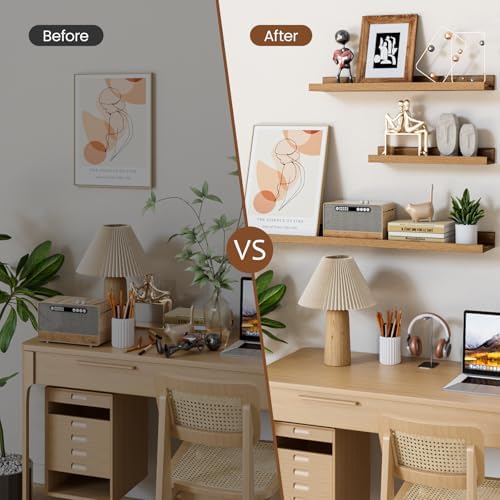 24 Inch Floating Shelf Set of 8 for Wall Decor