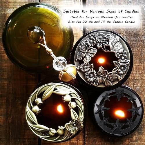Hion Jar Candle Covers for Even Burn and Scent Distribution