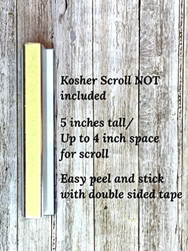 Childrens Mezuzah Scroll Case Acrylic Aluminum Waterproof 5 Inch