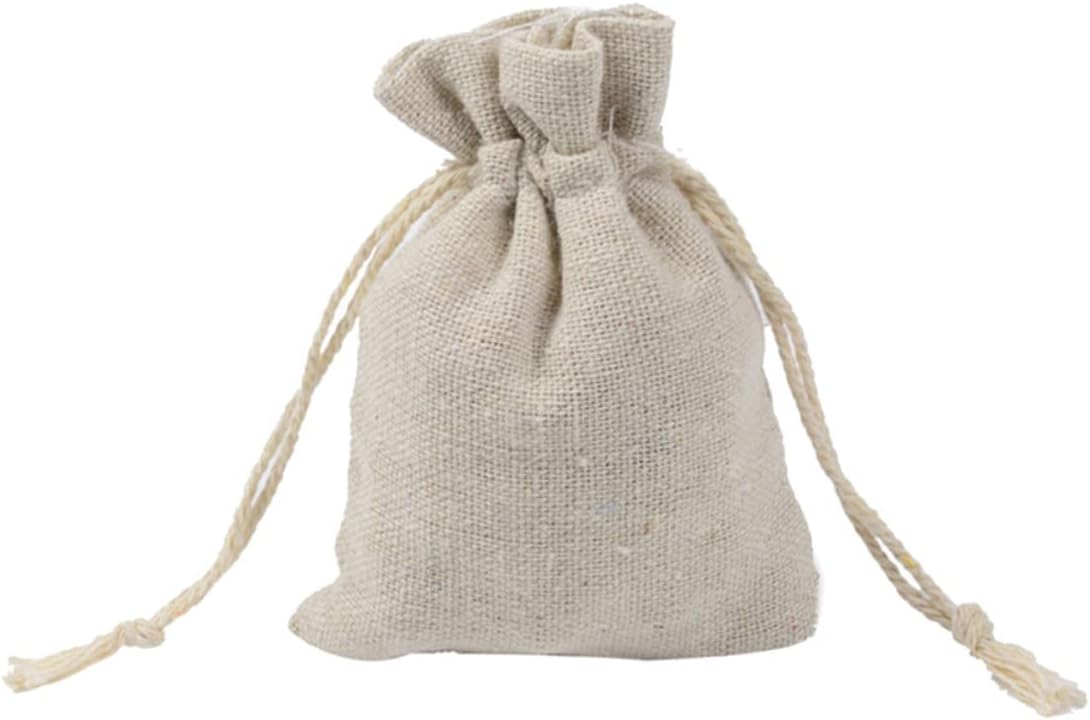 CLISPEED 4pcs Cotton Drawstring Sachets Lavender Fragrance Bags