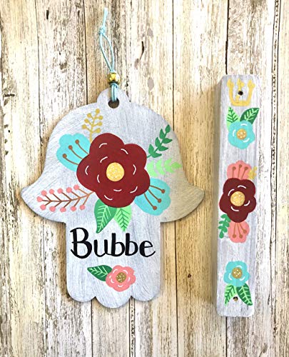 Lea Joelle Hamsa Mezuzah Set for Family