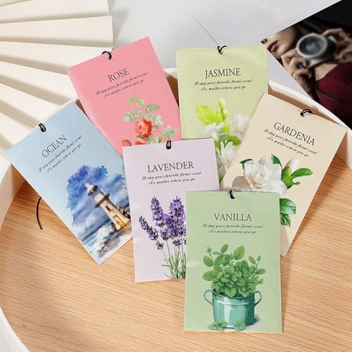 12 Pack Vanilla Scented Sachets for Closets and Drawers
