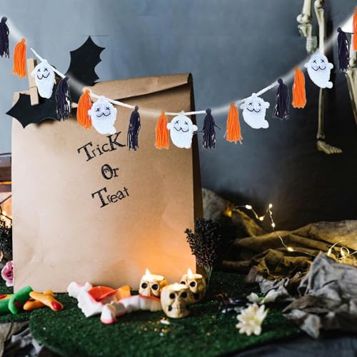 Tokatan Halloween Garland with Tassels and Ghost