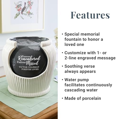 Lets Make Memories Personalized Memorial Fountain