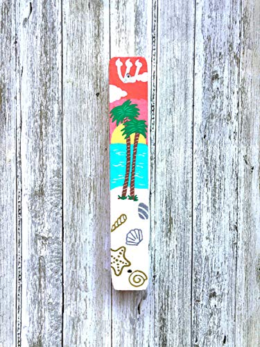 Tropical Mezuzah with Scroll Mount