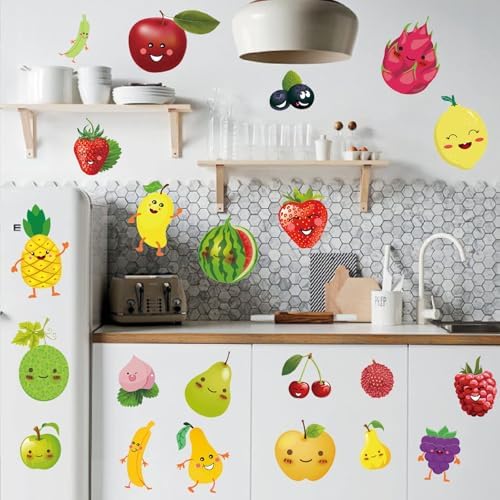 Cartoon Fruit Wall Sticker Kitchen Decor Decals