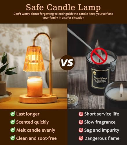 Elegant Candle Warmer Lamp with Timer