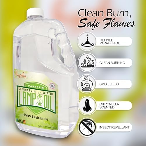 Hyoola Citronella Lamp Oil 1 Gallon Smokeless