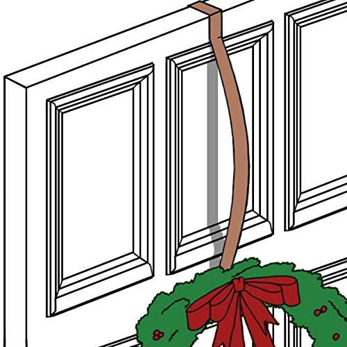 Haute Decor HighProfile Curved Wreath Hanger - Brushed Nickel