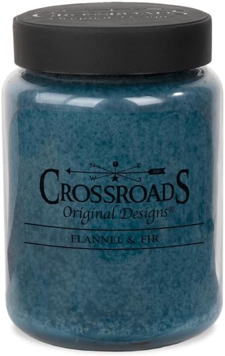 Crossroads Flannel and Fir Jar Candle 26 Oz