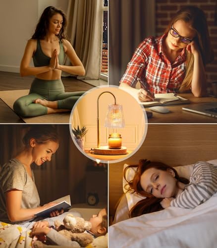 Vanranger Electric Candle Warmer Lamp with Timer and Adjustable Height