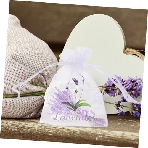 MAGICLULU 20pcs Lavender Sachet Bags Empty Fragrance Pouches for Herbs Spices and DIY Crafts