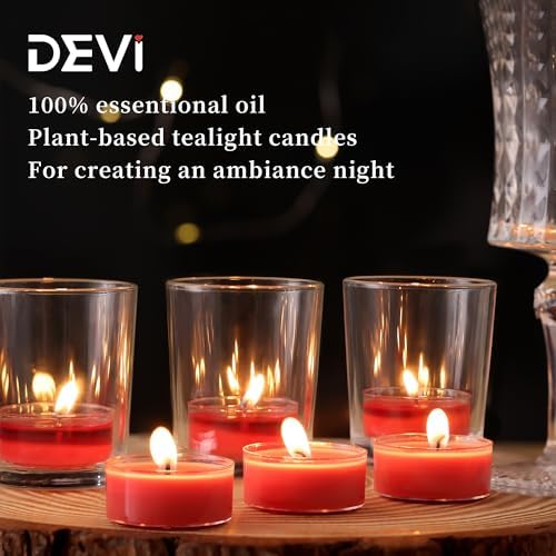 Strawberry Scented Tea Light Candles 12 Pack